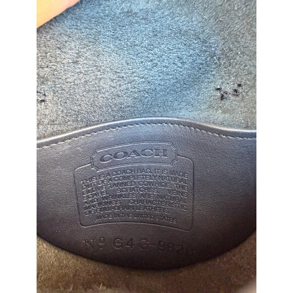 Vintage COACH NAVY MINI TURN LOCK Crossbody CONVERTIBLE Belt Bag 9826 USA Nice - Picture 7 of 14